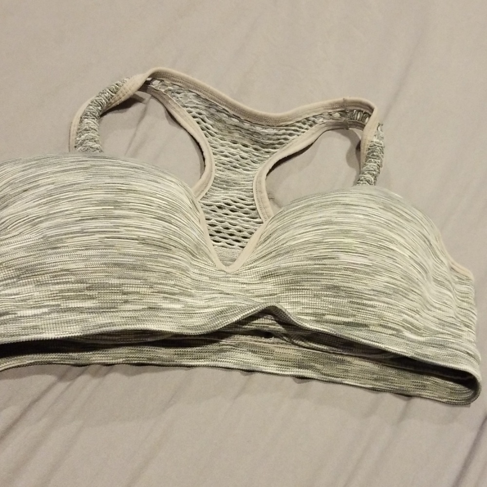 Pink sports bra